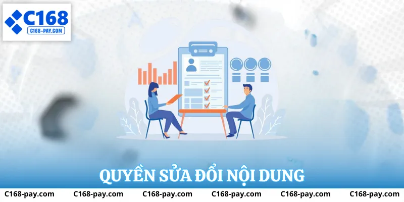 Quyền sửa đổi nội dung miễn trừ của C168